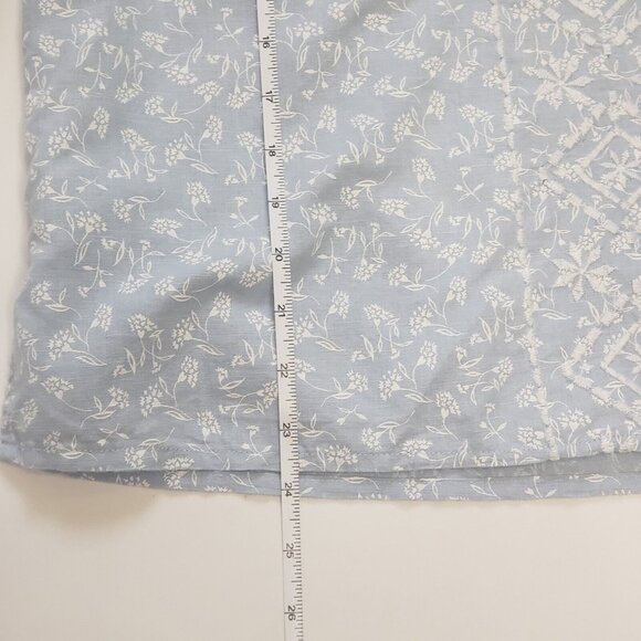 JOIE Peasant Blouse Women's Size Small Embroidered Blue Boho Cottage Core Fairy - Picture 6 of 16